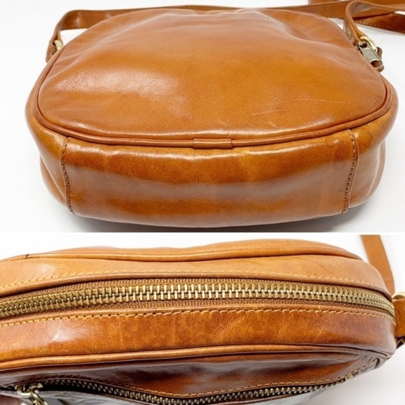 Vintage L.J. Simone Croc Embossed Leather Crossbody Bag - Picture 5 of 8